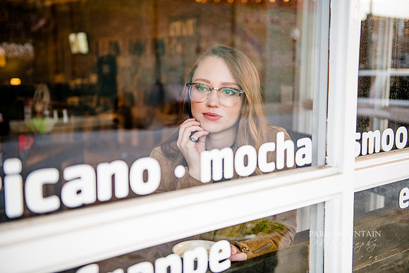 Senior Portrait Coffee Shop City Lights Waterfall-46