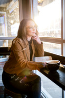 Senior Portrait Coffee Shop City Lights Waterfall-39