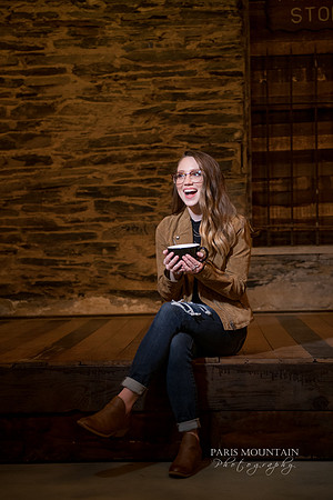 Senior Portrait Coffee Shop City Lights Waterfall-53