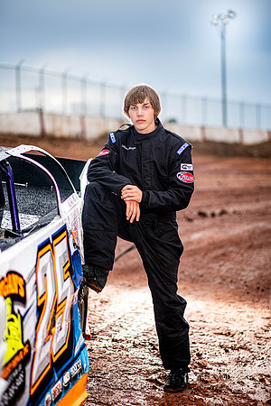 Dirt Track Race Car Senior Portrait-40