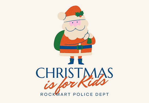 Green and Blue Illustrative Christmas Market Event Logo