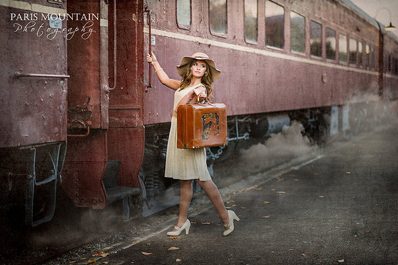 Train Station Senior Portraits 1