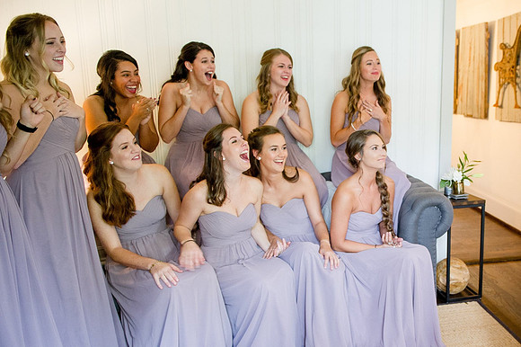 Bridesmaids first look 2