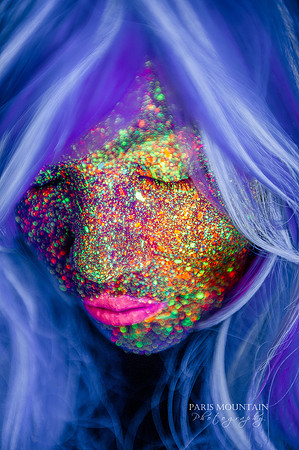 Blacklight Portrait Paris Mountain-1