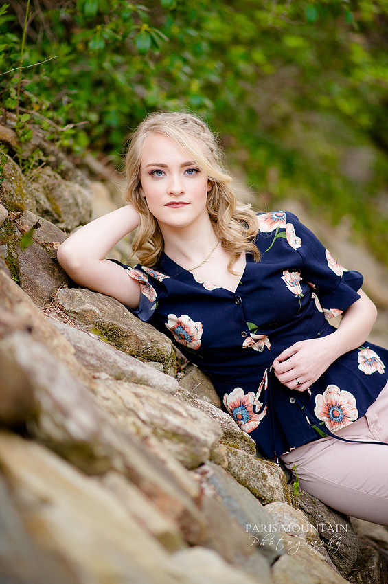 Georgia Waterfall Senior Portraits -7