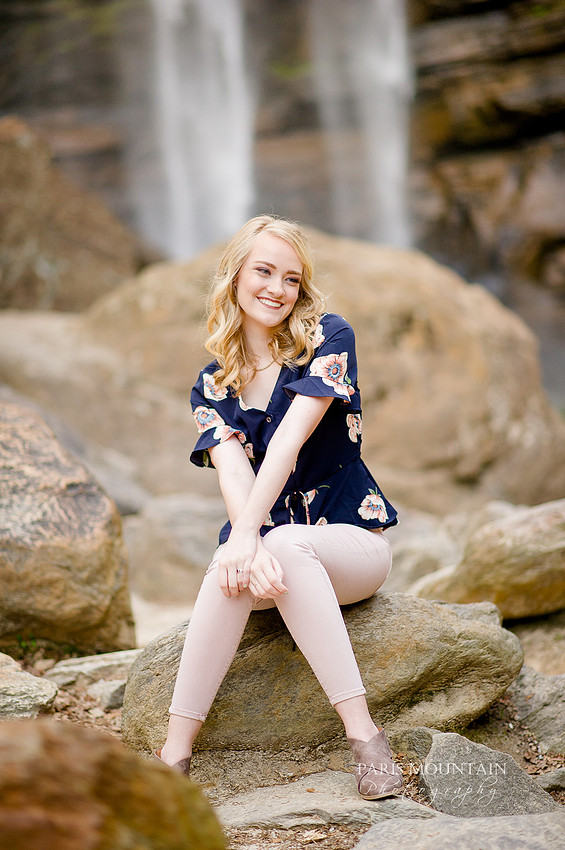 Georgia Waterfall Senior Portraits -34
