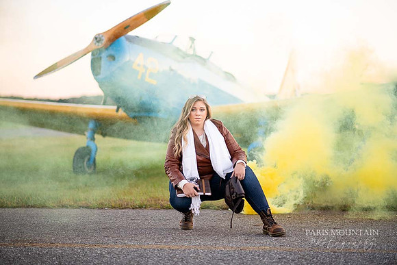 Cartersville Senior Portrait Photographer Airplane Fall-38