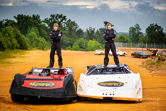 Dirt Track Race Car Senior Portrait-30