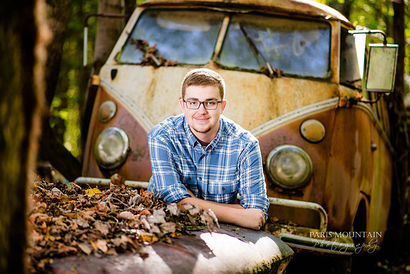 Old Car Senior Portrait-15